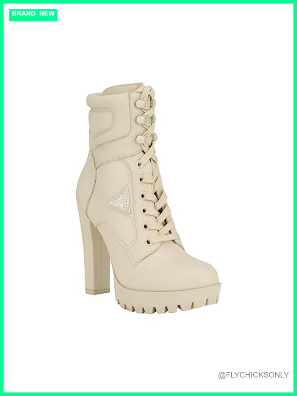 Heeled Hiker Ankle Bootie with Zip Closure and 4.61 Inch Heel